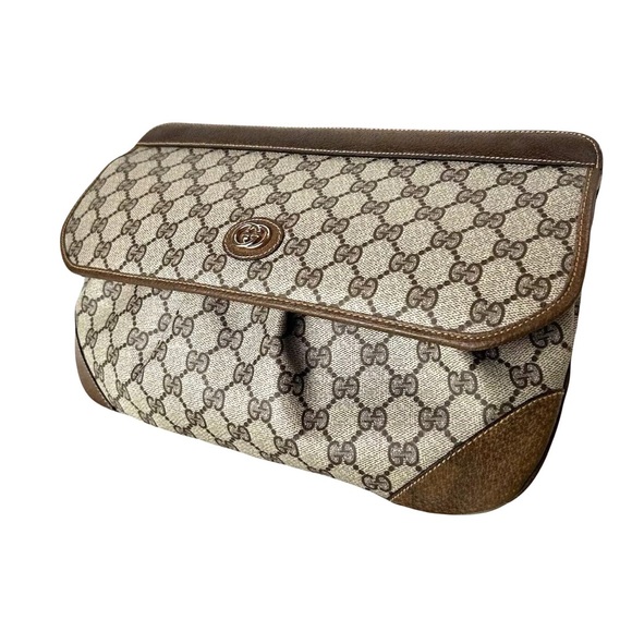 Gucci Handbags - ❌sold ❌Gucci gg supreme VERY RARE 80s Monogram Clutch Bag vintage
